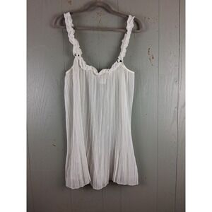 Lily Of France Nightgown Chemise XL Pleated Flowy Cottagecore Ruffles Bridal